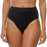 Calcinha Cala Badine DeMillus 27041 Em Jersey Cavas e Costas Comportadas Cor Preta Tamanhos 42 e 46