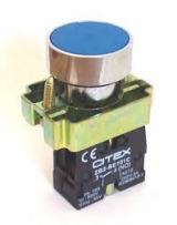 Boto de comando faceado, metlico, sem reteno, p/ furos 22mm, branco