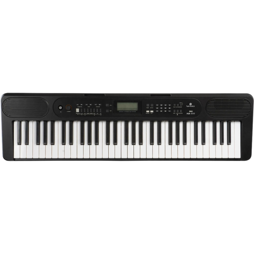 Teclado Musical 61 Teclas Sensveis ao Toque Preto HA-500 Harmonics 