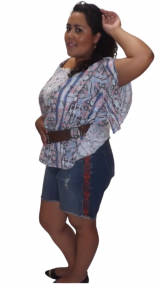 SHORT PLUS SIZE BORDADO - C�digo 106496