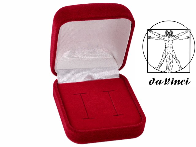 Estojo veludo aliana vermelho tradicional  (67253vr)