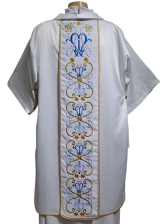 DALMATICA MARIANA BORDADA