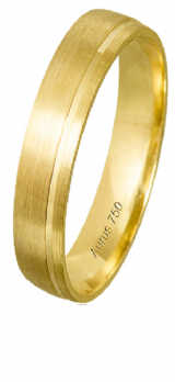 Aliana ouro 18K 4,5 mm Cassis