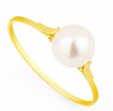 Anel em Ouro 18k Prola 6,0mm