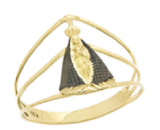 Anel em Ouro 18k Nossa Senhora Aparecida