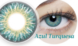 LENTE DE CONTATO BIOSOFT AZUL TURQUESA COM GRAU