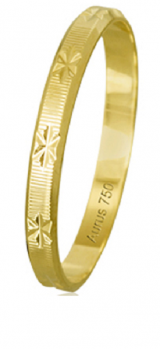 Alian�a ouro 18k 2,4 mm Verges