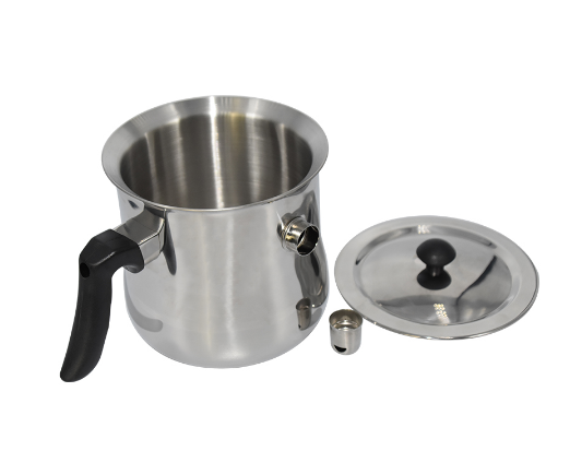 Leiteira 1,5 Litros Ao Inox com apito (Beetop)