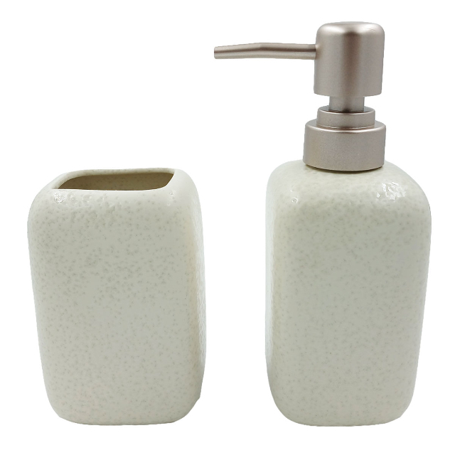  Kit Banheiro 2 Pe�as em Porcelana  Luxo Glanilite 