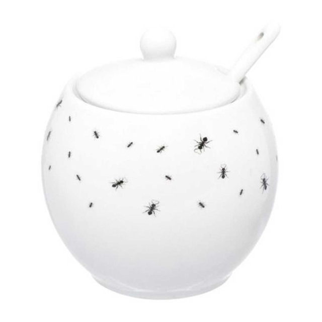 A�ucareiro Formiguinha C/ Colher 350ml em Porcelana c�d 4157