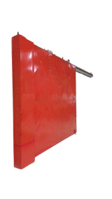 Porto P-240 NBR ABNT 11.711 industrial de correr com contra peso e temosensivel 3 x 3 m