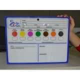 PLACA DE IDENTIFICAO DE PACIENTES - DISPLAY BEIRA LEITO PERSONALIZADO