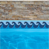 ADESIVO BORDA DE PISCINA ADESIVA MODELO PASTILHA REF 103 LARG. DE 15 CM 