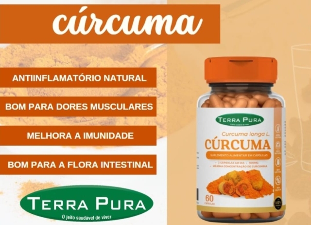 CRCUMA 60CAPS 500MG TERRA PURA