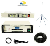 Kit 100w Fm - Transmissor FM 100w +Processador PSC-2 + Antena Plano Terra +30m RGC-213
