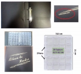 (A1.0) Album para 200 Moedas pequeno PVC 02 Arg.