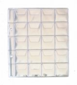 (A1.5) 10 Folha Moedas 20 Divises 40x40mm 2 Furos Com Aba