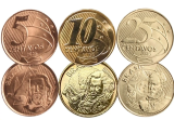 Set 2025 - Moeda de 5, 10 e 25 Centavos 2025 FC