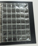 01 - Folhas Mdia Importada para Moeda 28x21cm - 42 bolsas