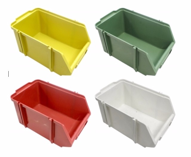 Caixa plástica Gaveteiro Organizador BIN 3 colorid