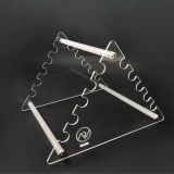 SUPORTE PARA PIPETAS HORIZONTAL (DE BANCADA) DE ACRILICO (CAPACIDADE PARA 10 PE�AS) ARV  (C�D. 28616)