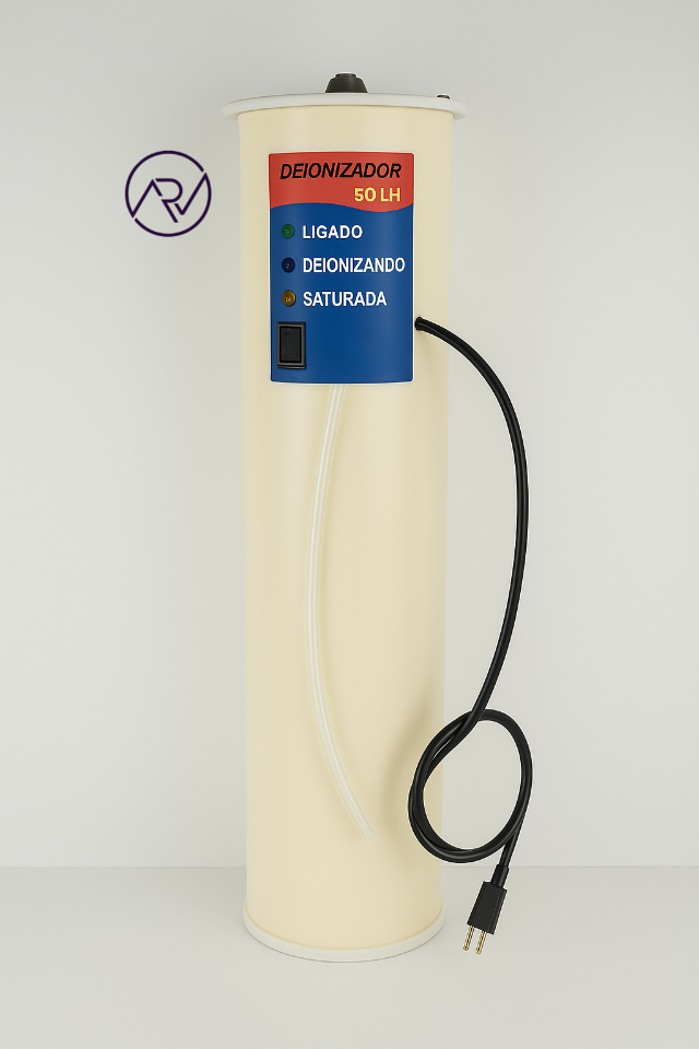 DEIONIZADOR DE �GUA CAPACIDADE PARA 50 LITROS/HORA (COD 29072)