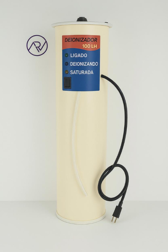 DEIONIZADOR DE �GUA CAPACIDADE PARA 100 LITROS/HORA (COD 29073)