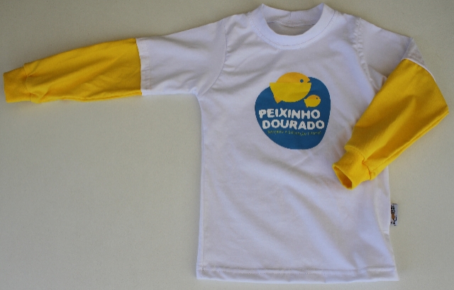 Camiseta Manga Longa  Peixinho Dourado