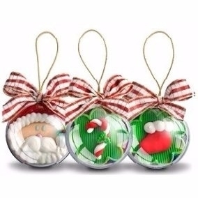 Bola de Natal acrlica 6,5 cm - 10 unidades ( RETIRADA )