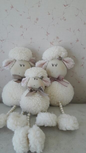 Trio ovelhas p�rolas