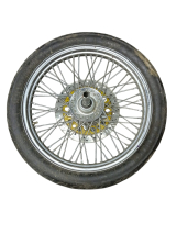 Roda Shadow 600 cromada com Pneu dianteiro
