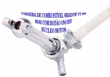 Torneira de combustvel Shadow VX600 98/03 sem vcuo com manivela cromo