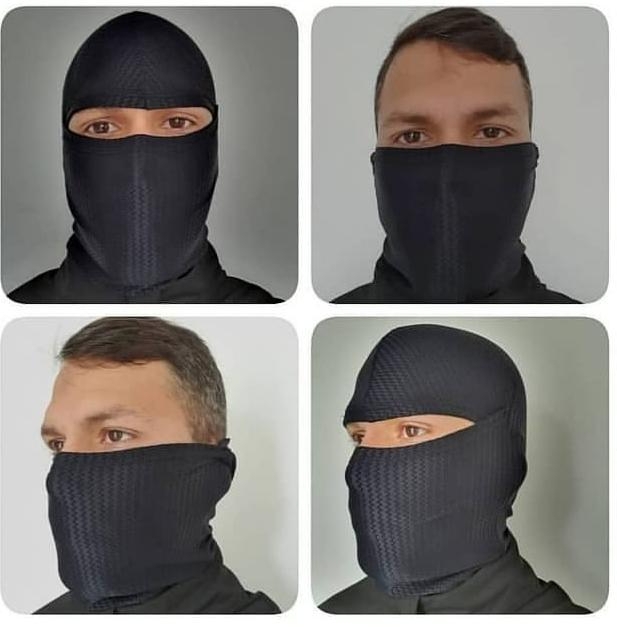 BALACLAVA ARTICULADA TEXTURIZADA - BLACK SMILE