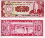 PARAGUAI - 10 GUARANI 1952 - FE