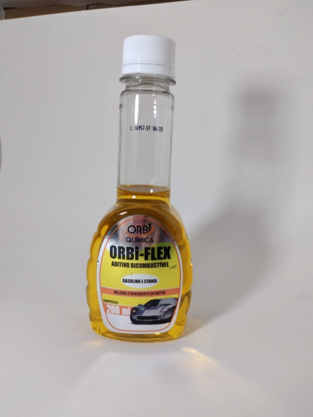 ADITIVO COMBUSTIVEL FLEX - AMARELO DESEMPENHO MOTOR 200ML ORBI QUIMICA