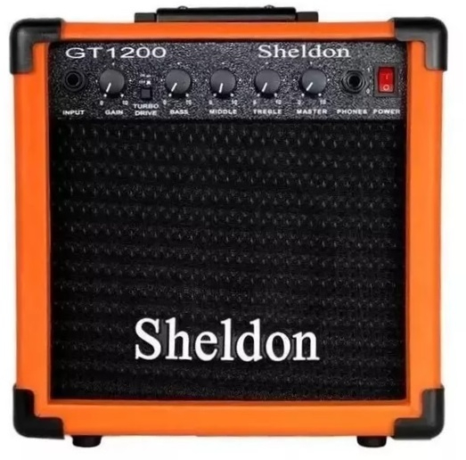 CUBO PARA GUITARRA SHELDON GT1200 LARANJA C�D 19090 3152