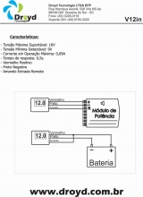 V12in  Voltmetro Entrada Remote