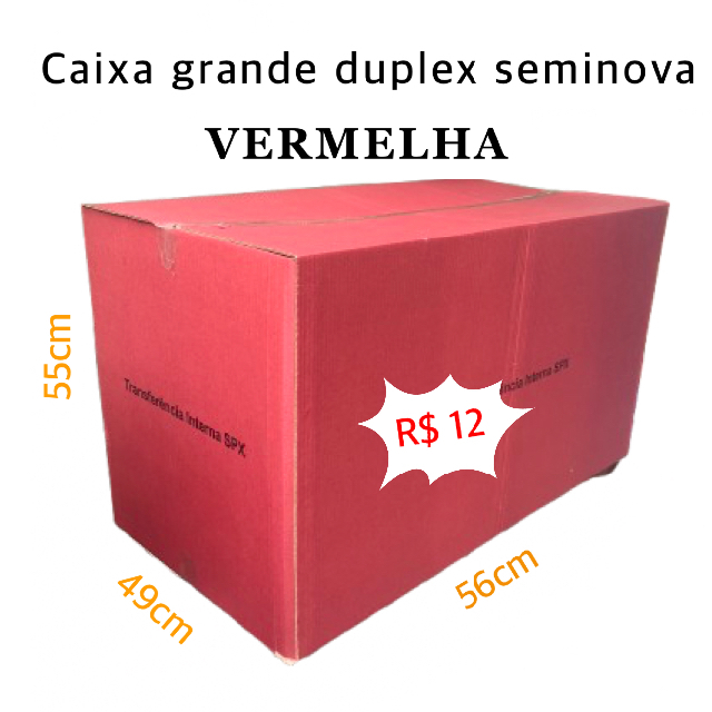 Caixa grande VERMELHA