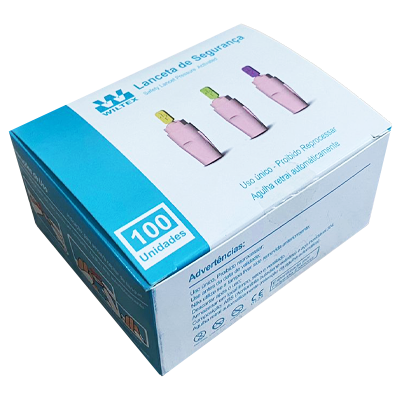 Lanceta de Segurança p/ Teste de Glicemia 28 G Pro