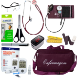KIT DE ENFERMAGEM BORD� P.A.MED COM OX�METRO E GLICOSS�METRO