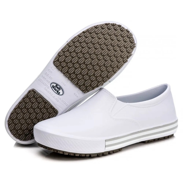 CAL�ADO PROFISSIONAL ANTIDERRAPANTE SOFT WORKS BB80 COR BRANCA