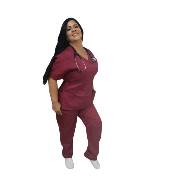 PIJAMA SCRUB CONJUNTO UNISSEX BORD�