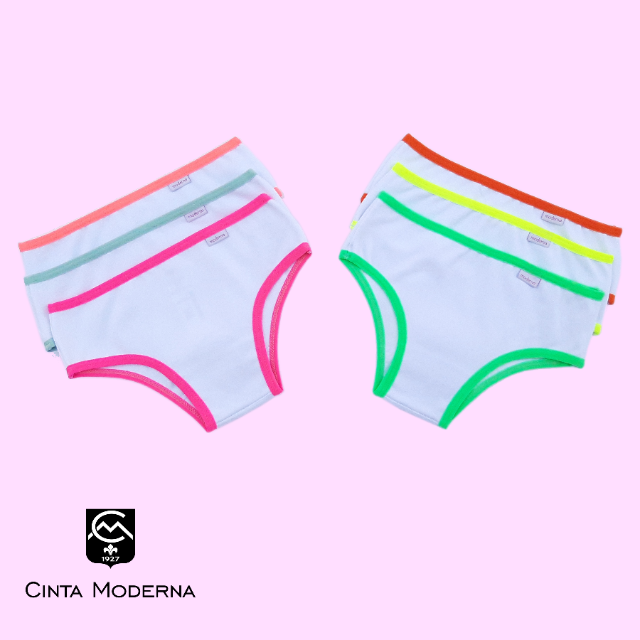 06IF88 - KIT CALCINHA INFANTIL (06 PEAS)