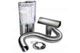 KIT F�CIL CHAMINE AQUECEDOR DE PASSAGEM ALUMINIO 80 MM