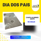 CHAPA FOGAO A LENHA ALUMINIO  45X75 