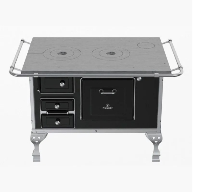 FOGO A LENHA N2 MARUMBY PRETO CHAPA FERRO DIREITO