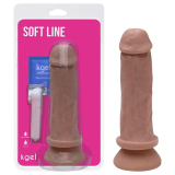 PR�TESE VIBRADOR L�TEX COM VENTOSA 18X4,7 cm