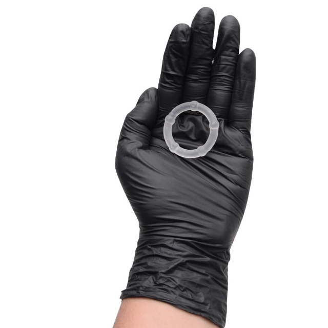 ANEL PENIANO SIMPLES TRANSPARENTE COM 3 UNIDADES