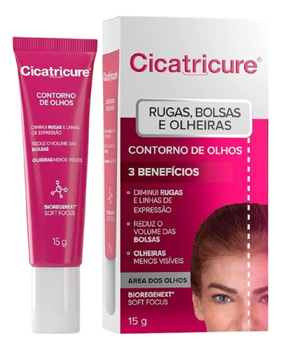 CICATRICURE CONTORNO DOS OLHOS 15 GRAMAS