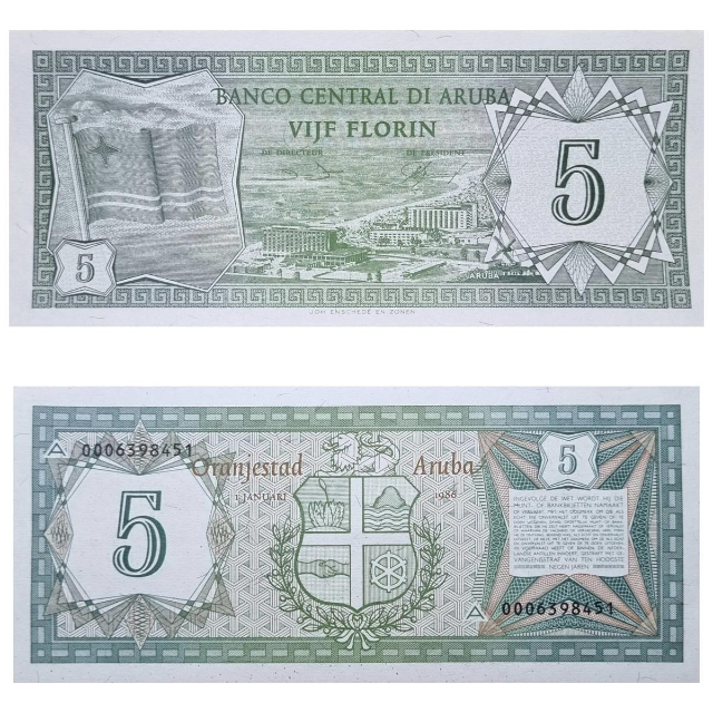 #1 Aruba 5 Florin 1986 Fe